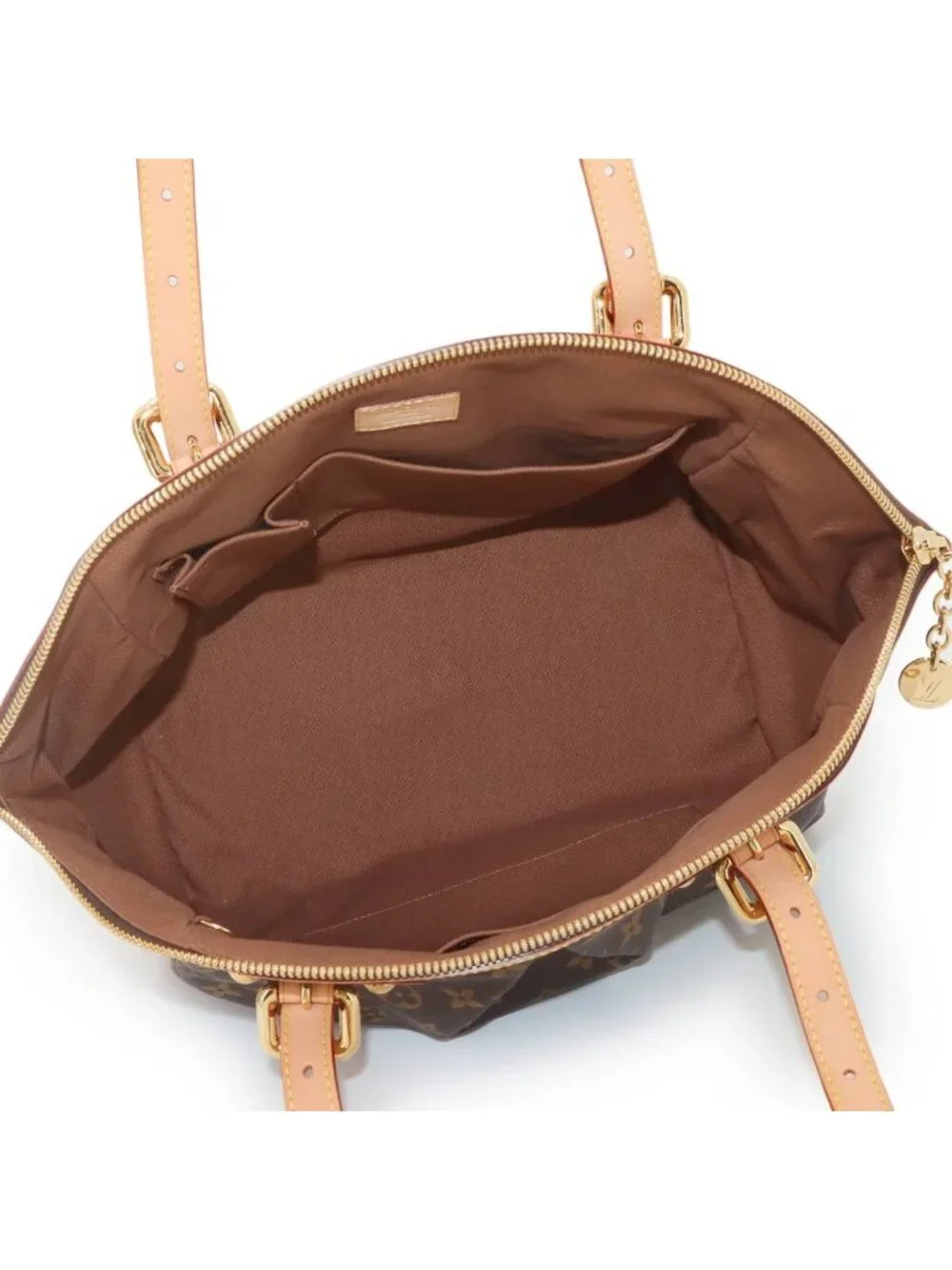 Louis Vuitton Monogram Tivoli GM Tote Brown Gold